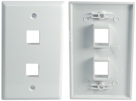 Wallplate, Dual Keystone Cavity