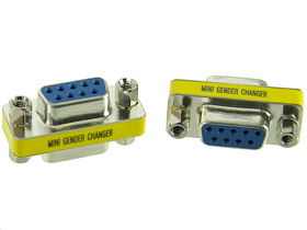 DB9 Gender Changer, Female to Female Adapter