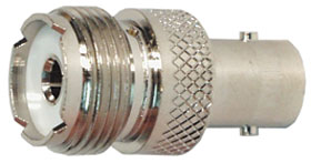 BNC Type Connector, Female to UHF Female Adapter