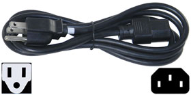 Power Cord 6ft. NEMA 5 to IEC C13