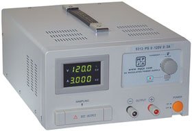 0-120V, 3A Variable Benchtop Power Supply